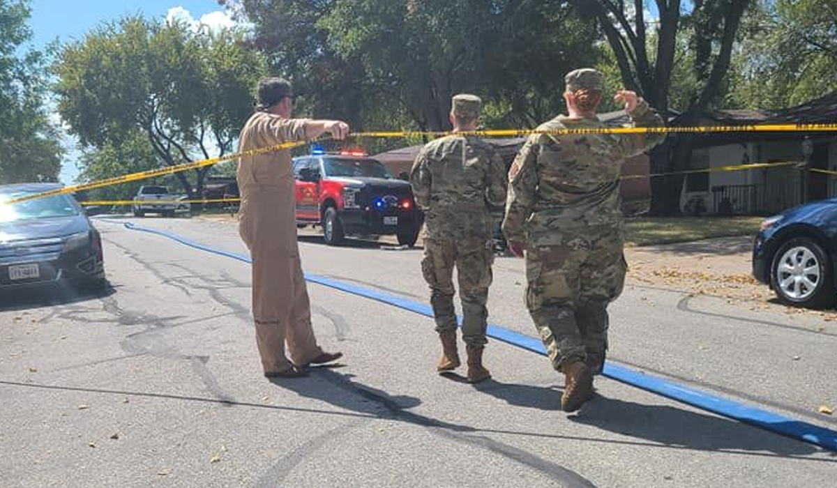 Military aircraft crashes into Texas residential area